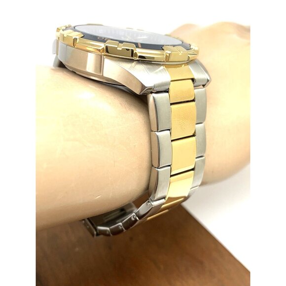 Timex Men's Watch TW2T50700 Quartz Blue Dial Two Tone Stainless Steel 44mm - Picture 11 of 13